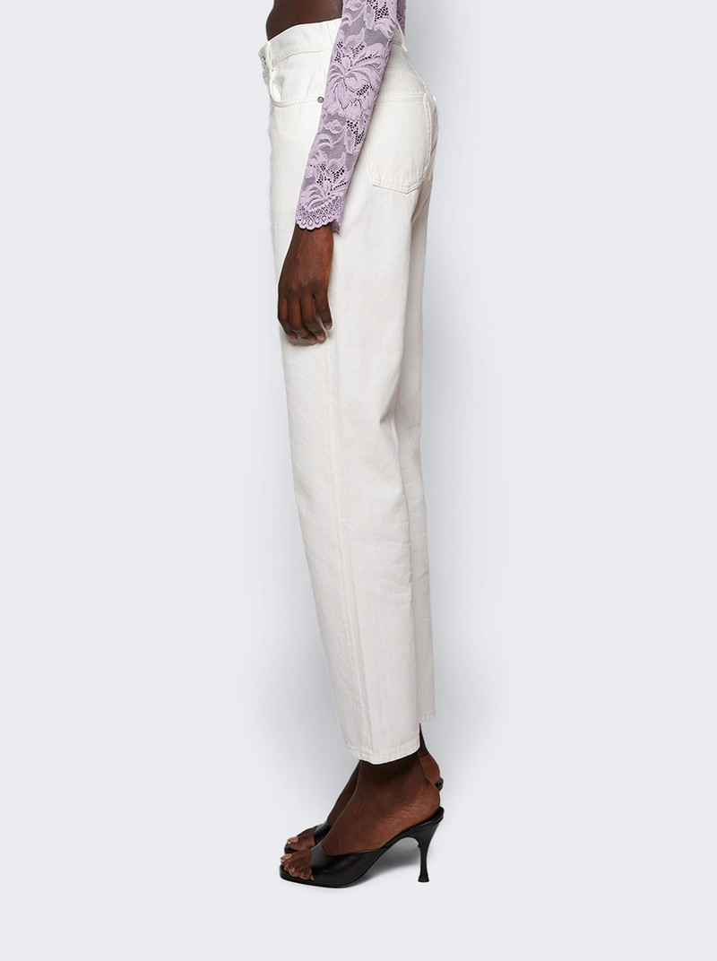 Wular Straight Denim Pants Ivory 4