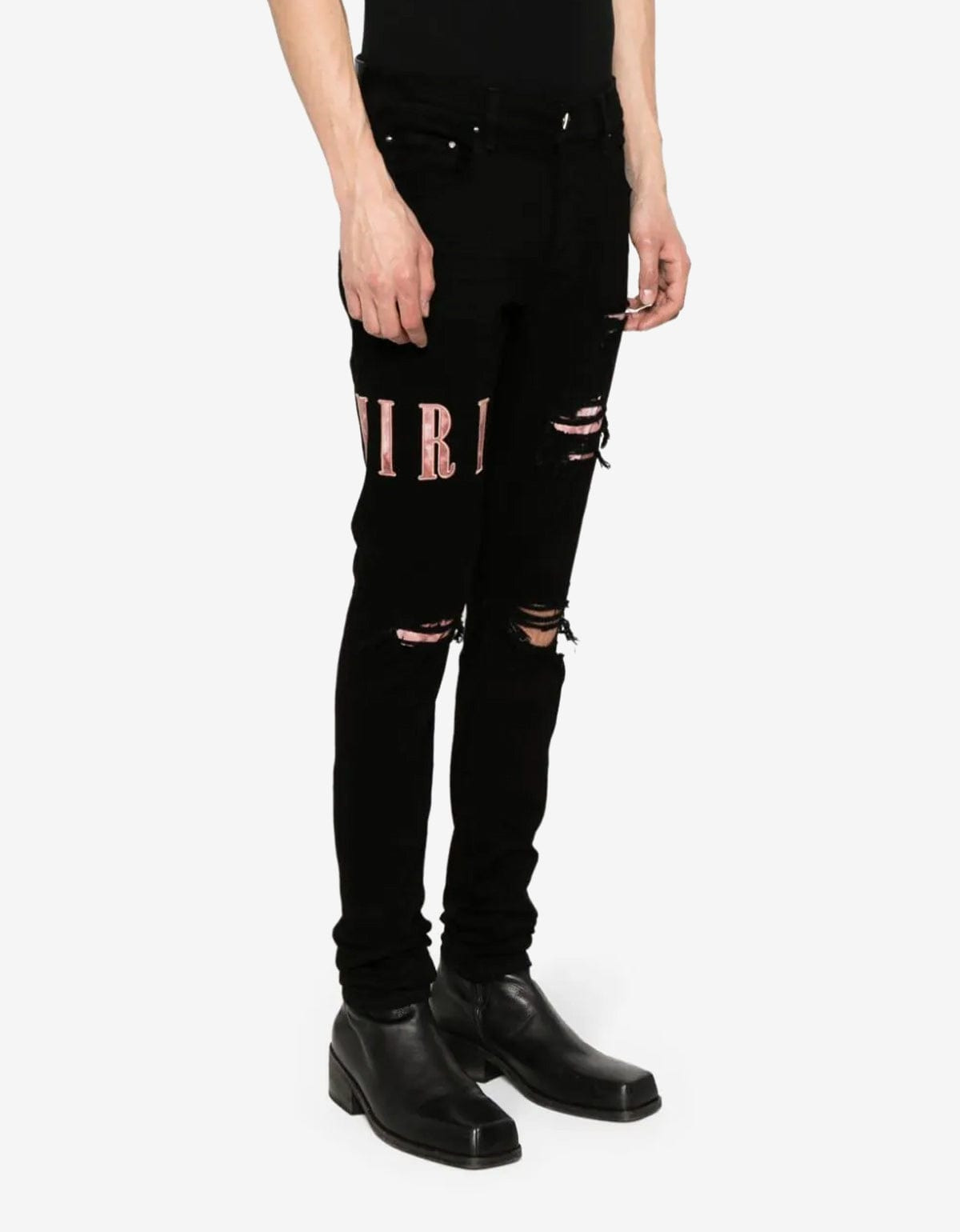 Amiri Jeans Black Tie Dye Core Logo - 3