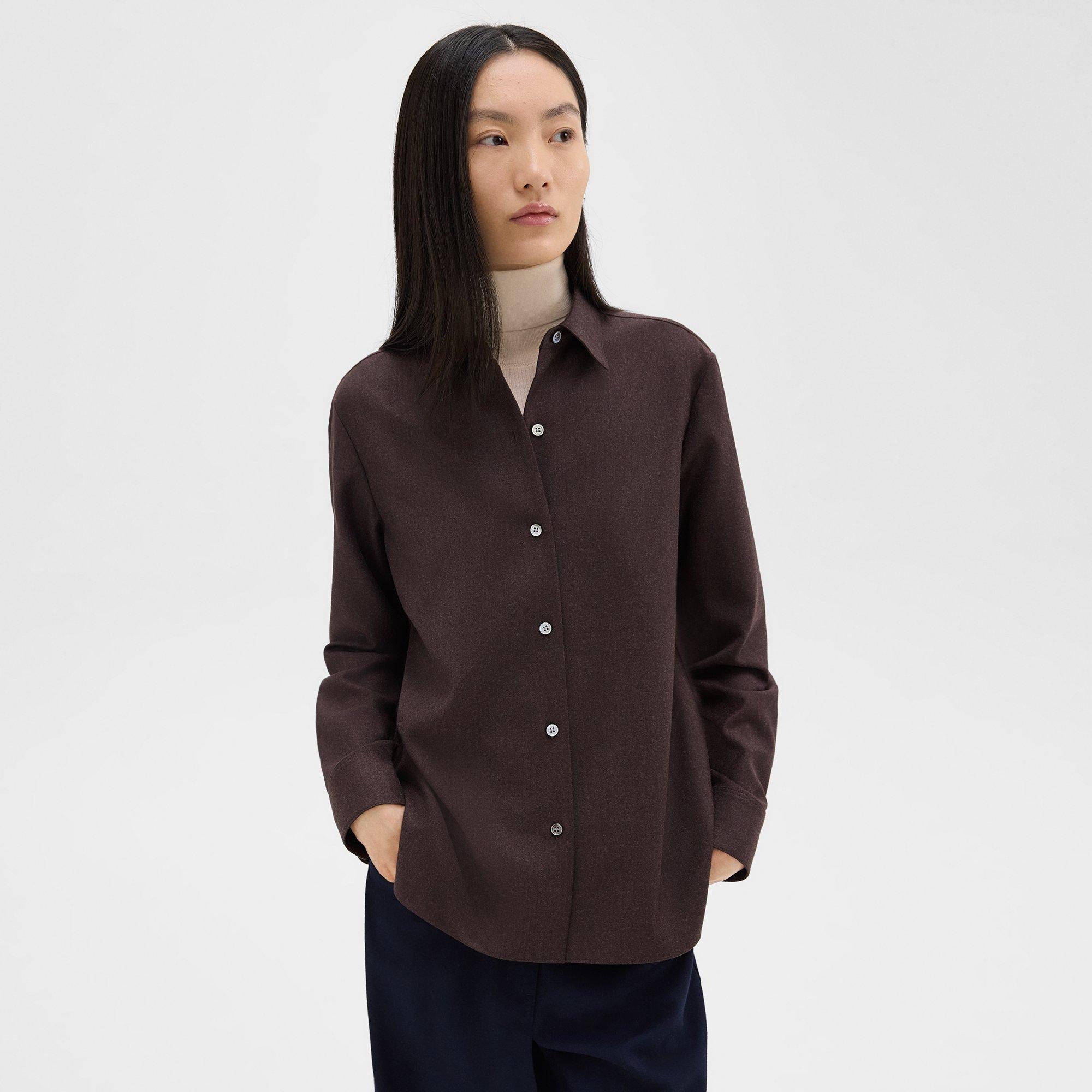Straight Shirt in Sleek Flannel - 2