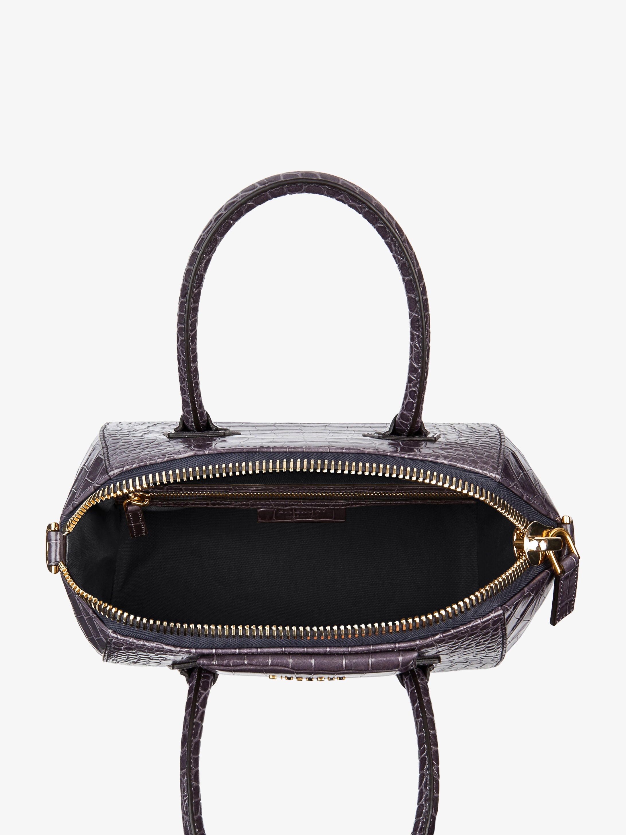 Small Antigona bag in crocodile effect leather 5