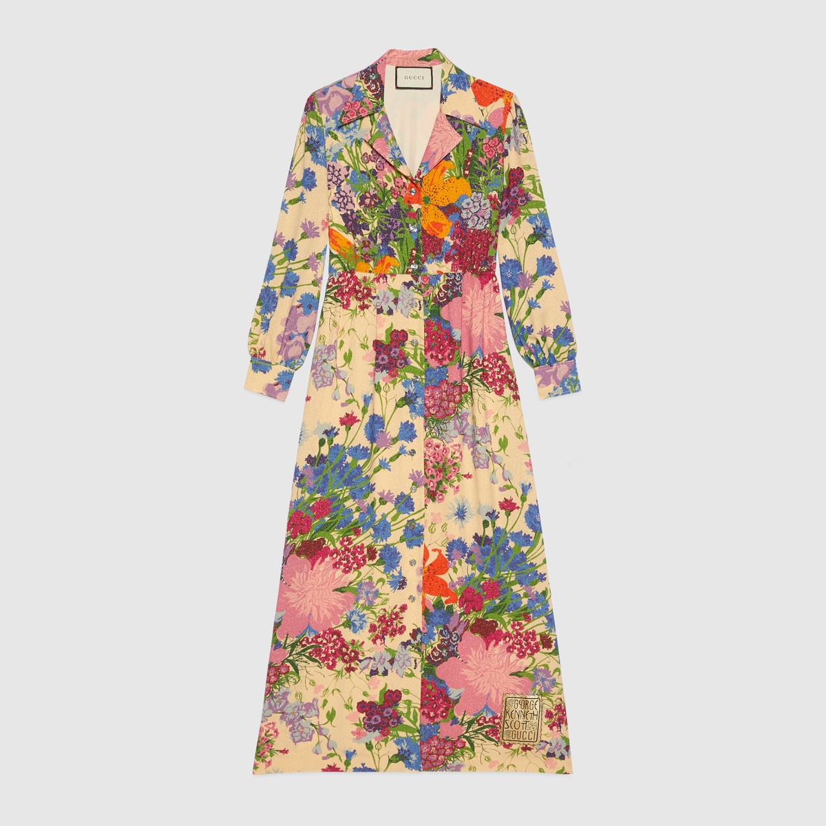 Ken Scott print viscose dress  - 1