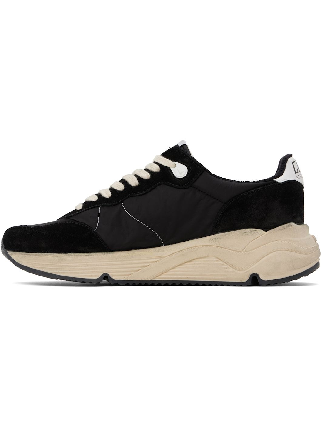 Black & White Running Sole Sneakers - 3