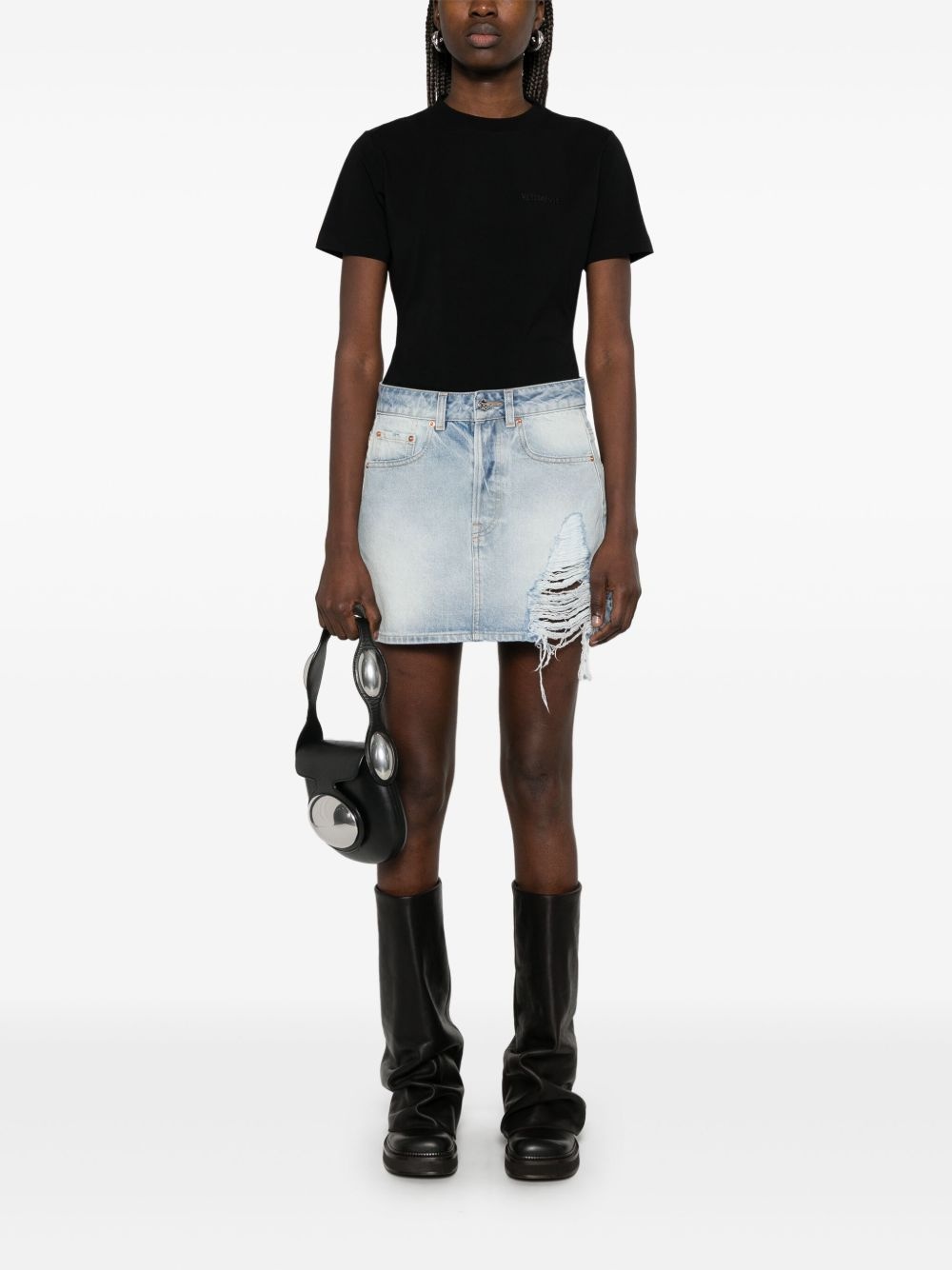 logo-embroidered T-shirt - 2