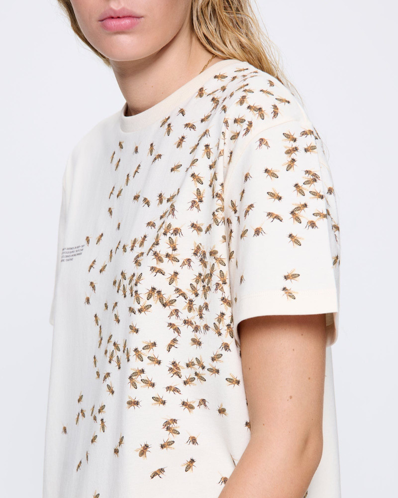 Womens Bee The Change Organic Cotton T-Shirt - Undyed 4