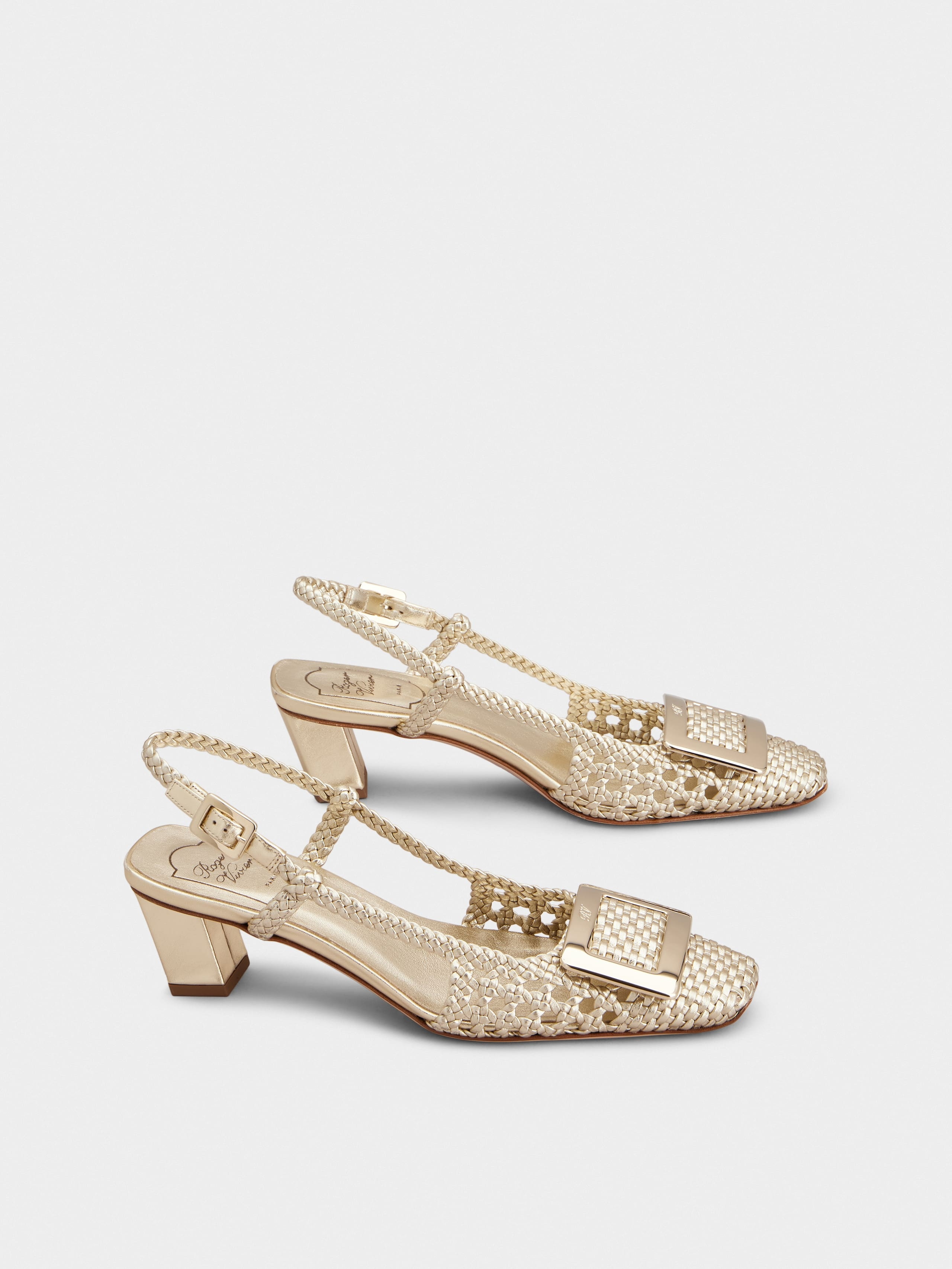 Belle Vivier Slingback Pumps in leather - 2