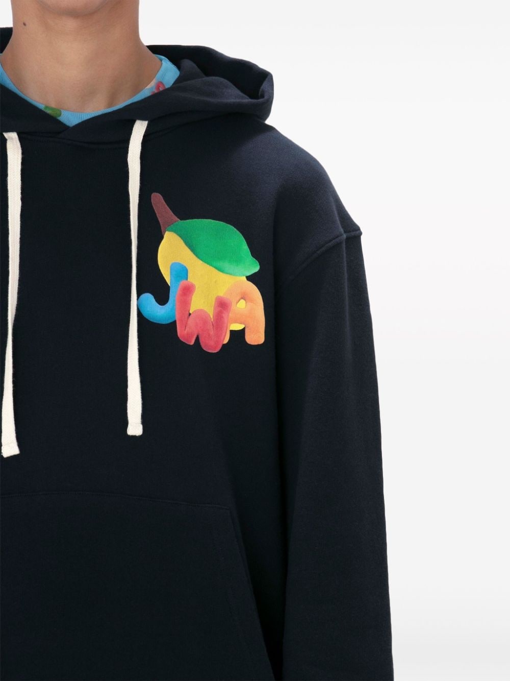 JWA Lemon-print cotton hoodie - 6