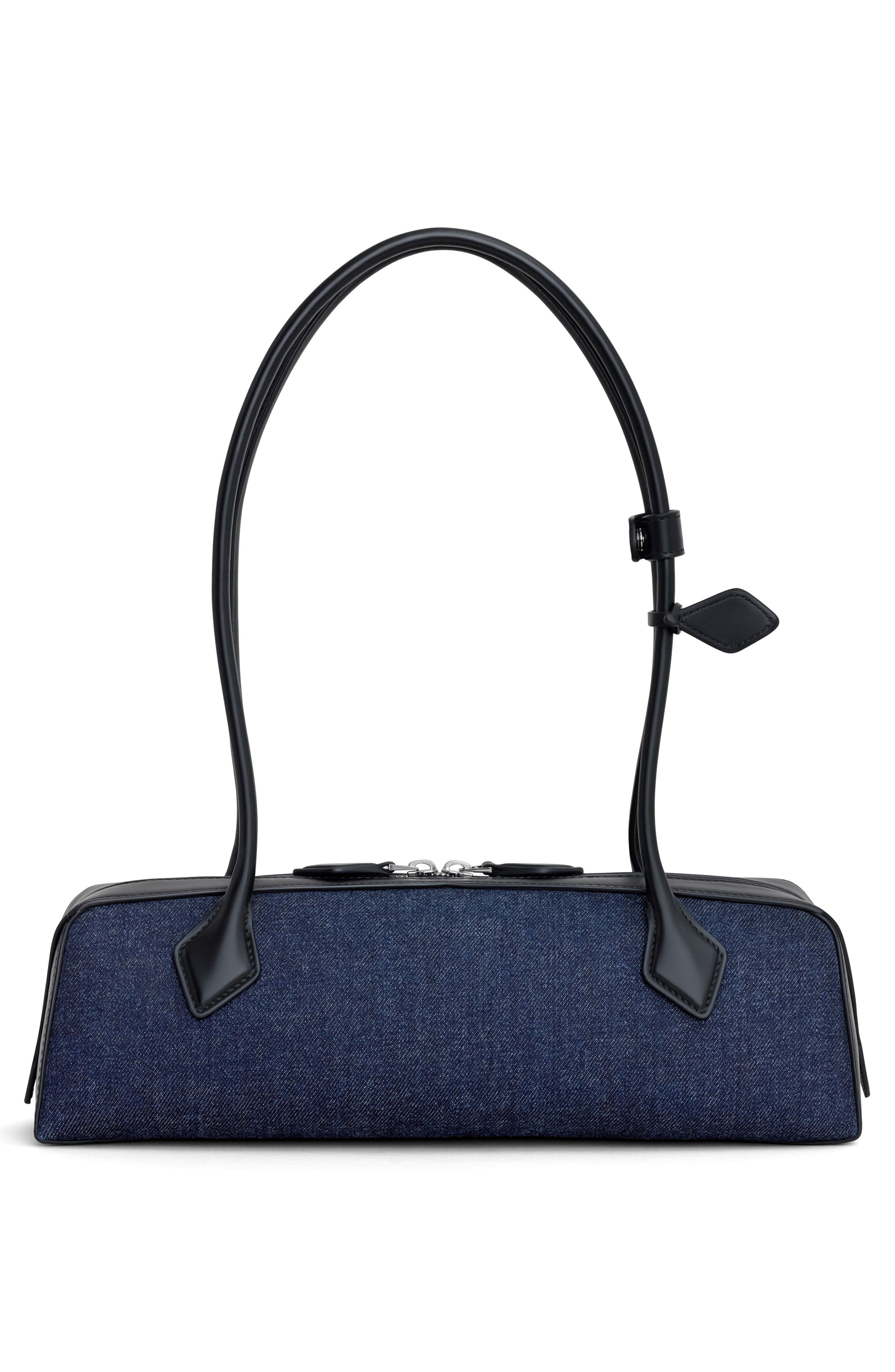 Alaïa Medium Le Teckel Denim East/West Shoulder Bag in Bleu Denim at Nordstrom - 2