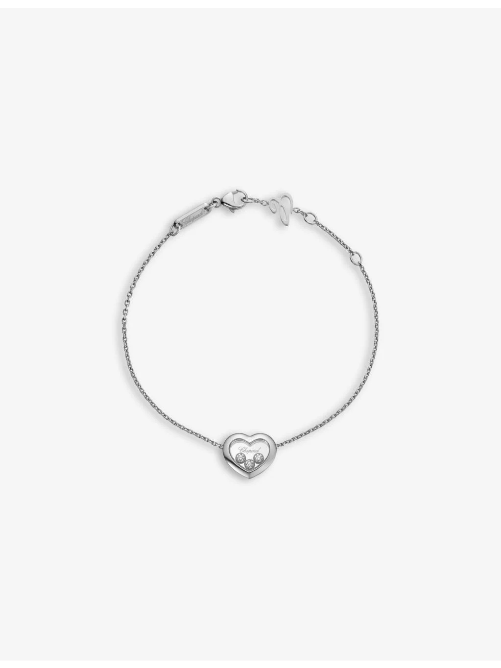 Happy Diamonds Icons 18ct white-gold and 0.15ct diamond bracelet - 1
