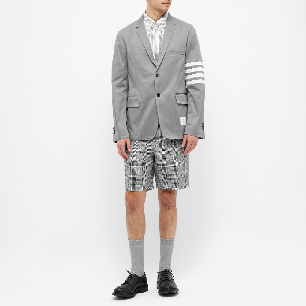 Thom Browne Unconstructed Twill Arm Stripe Blazer - 7