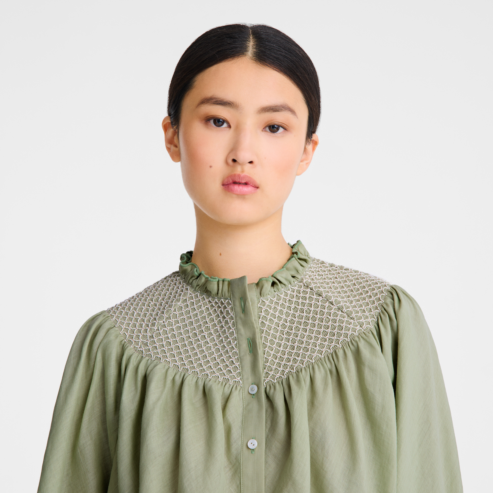Blouse Vervain - Smocked veil - 5