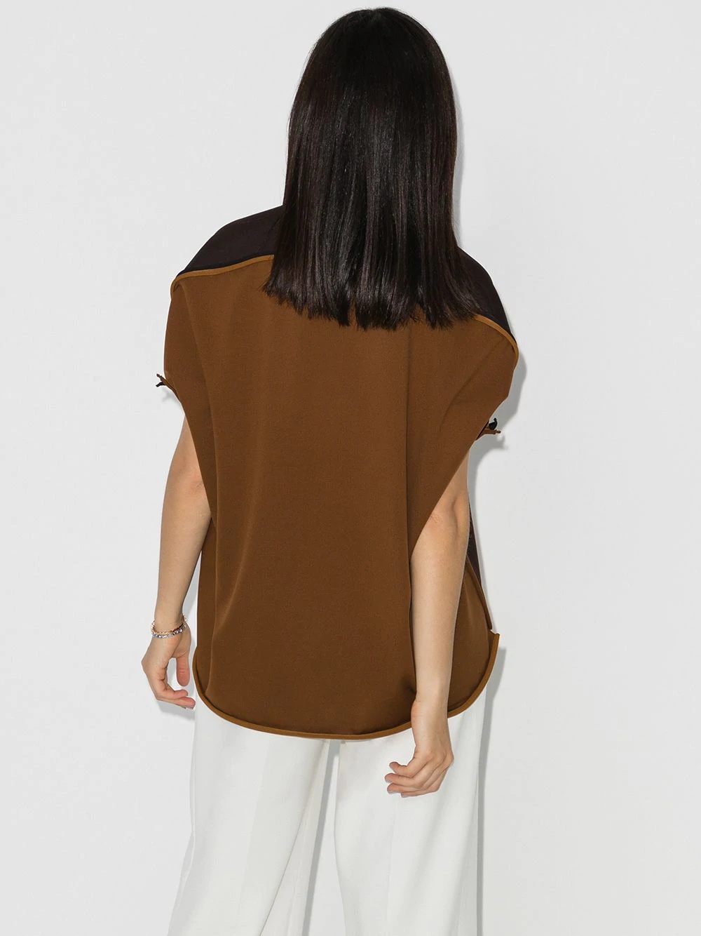 two-tone blouse - 3