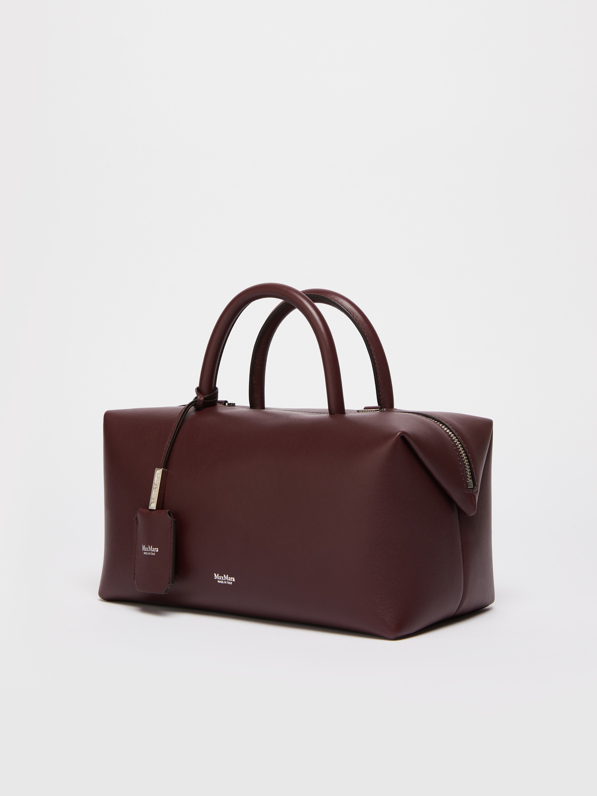 HOLDALLM Medium natural leather bowler bag - 2