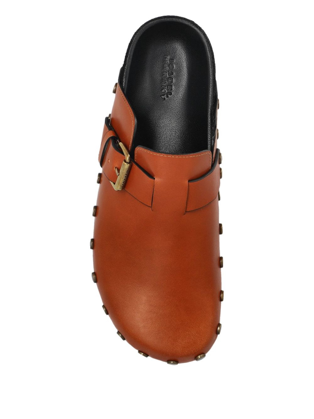 buckle-fastening studded clogs - 3