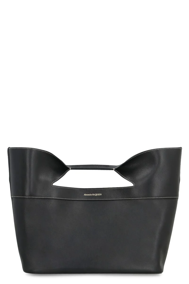 ALEXANDER MCQUEEN THE BOW LEATHER BAG - 1