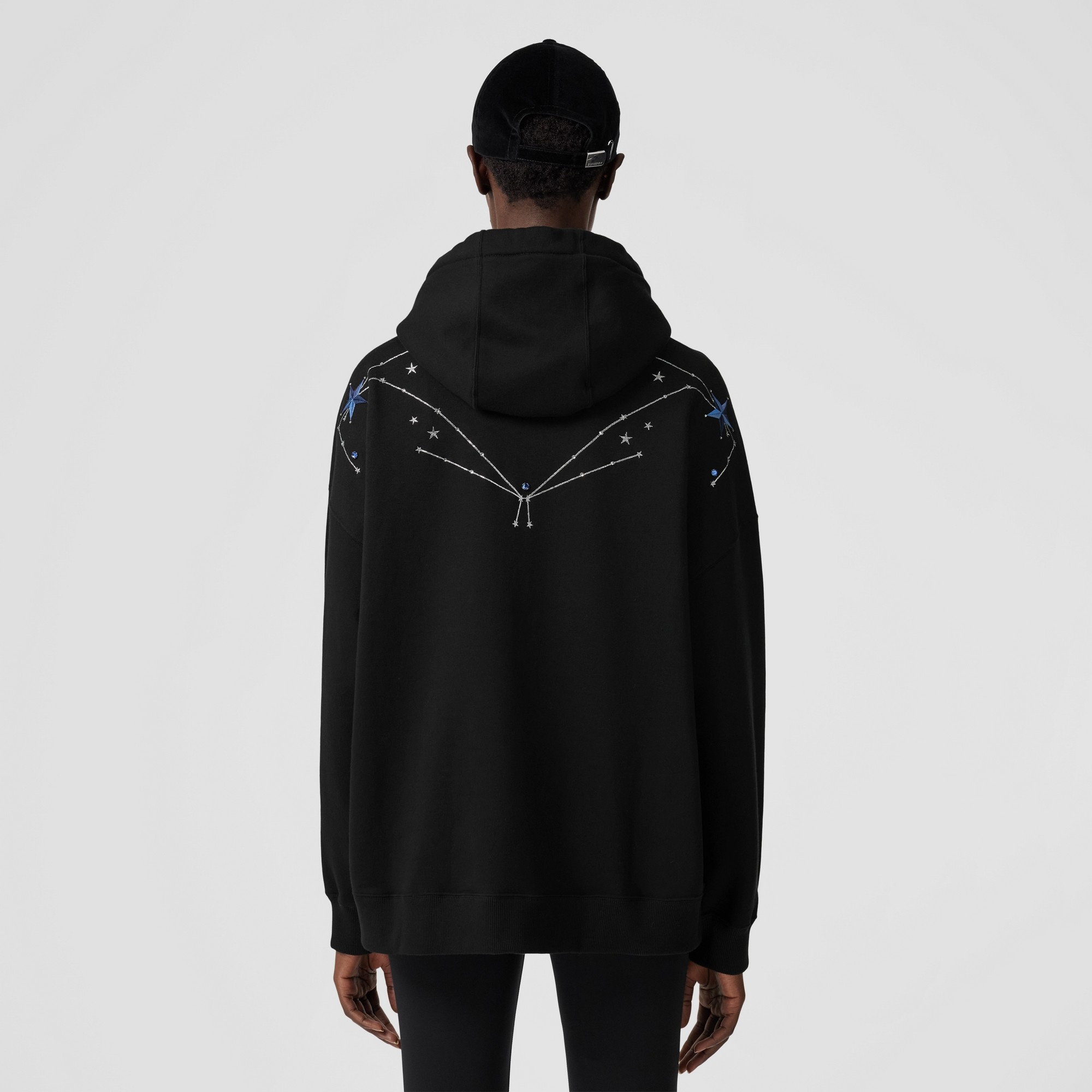 Constellation Detail Cotton Cashmere Oversized Hoodie – Exclusive Capsule Collection - 3