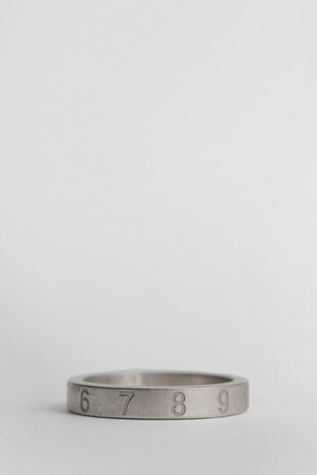 Maison margiela silver engraved numbers ring - 3