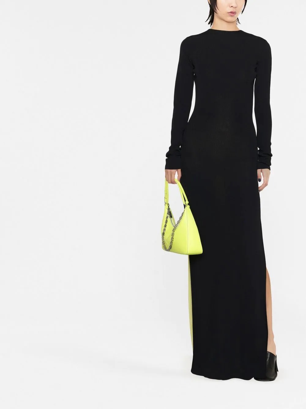 colour-block cut-out maxi dress - 3