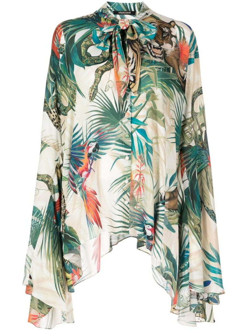 jungle print viscose blouse 1