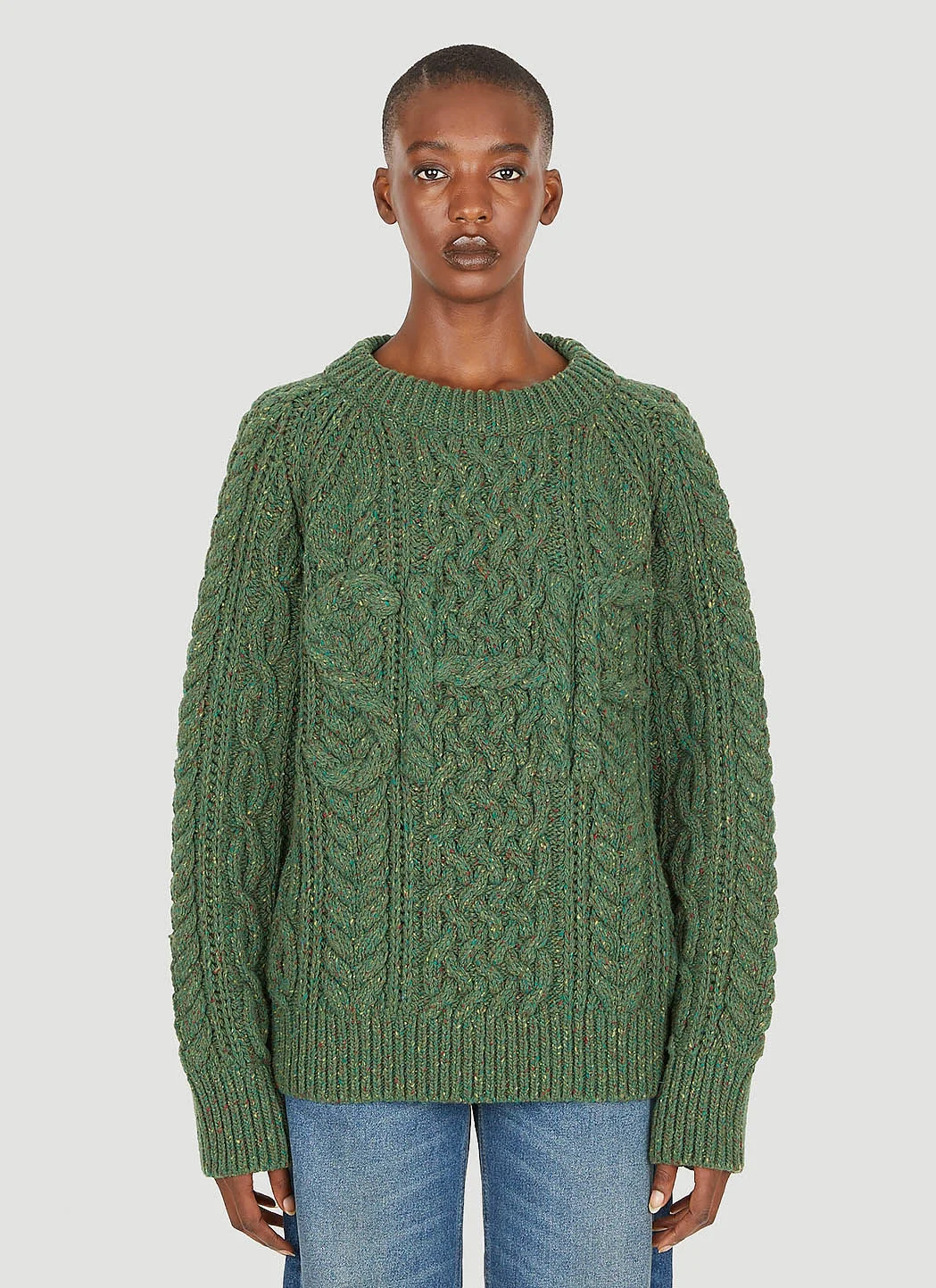 Cable Knit Sweater - 1