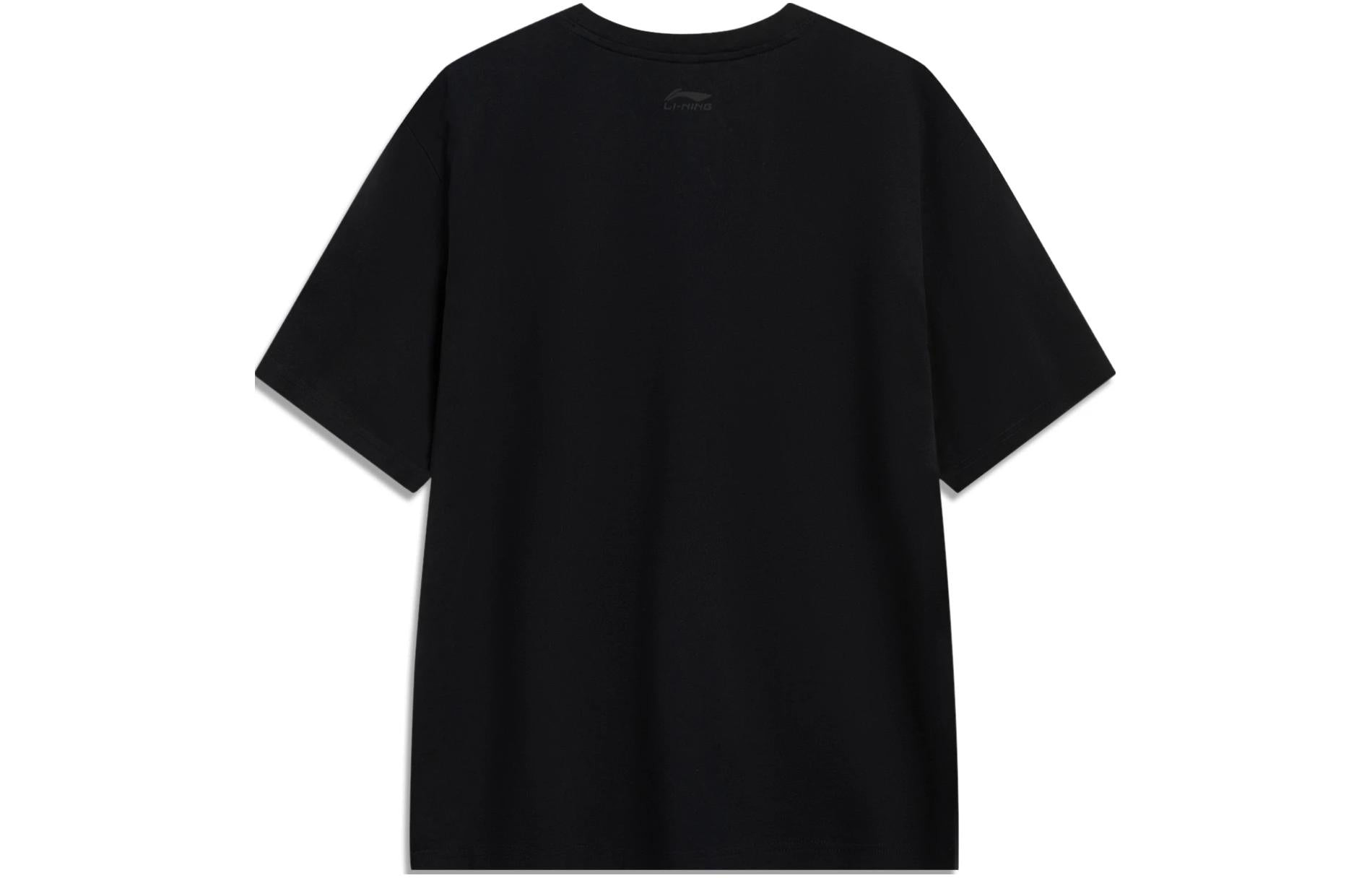 Li-Ning Triple Logo Loose Fit T-shirt 'Black' AHST787-4 - 2