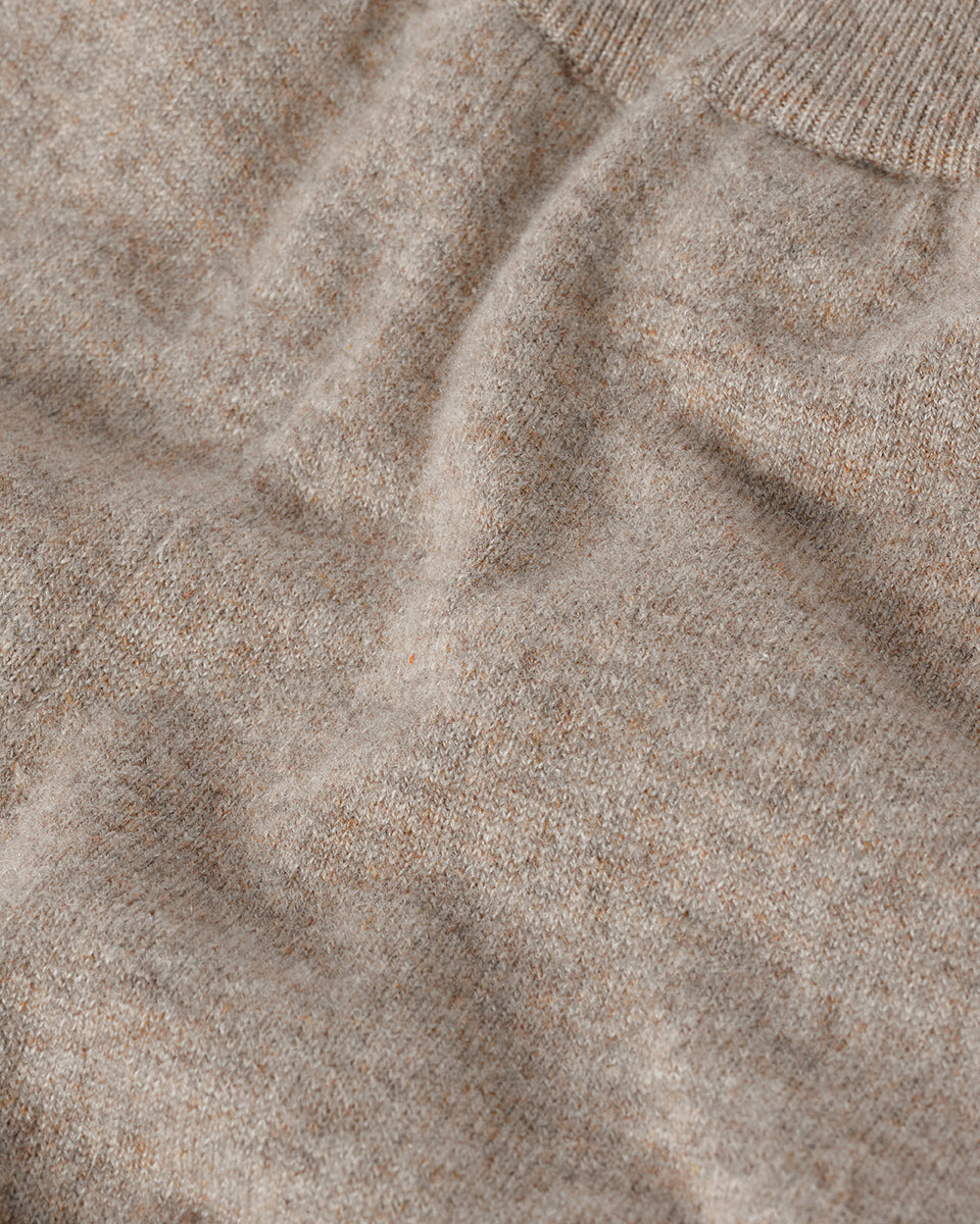 Wide Leg Brown Cashmere Trousers - 6