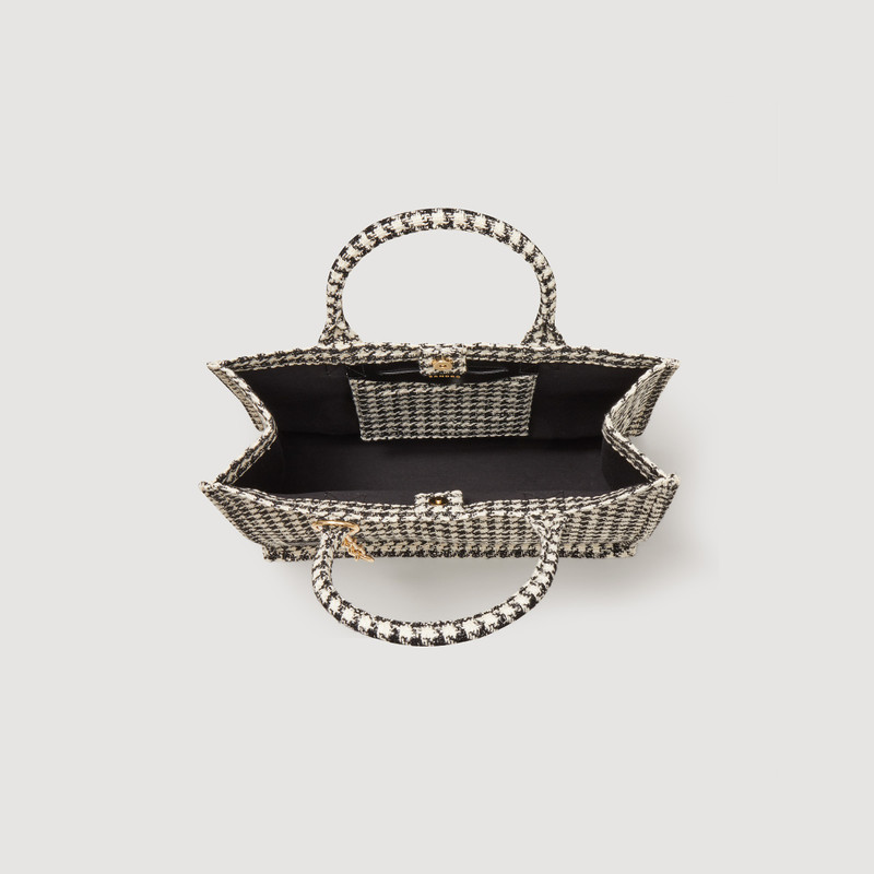 Large tweed Kasbah tote bag 4