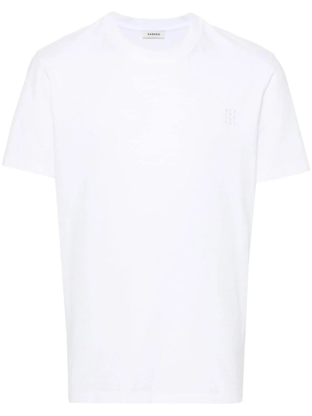 logo-embroidered cotton T-shirt - 1
