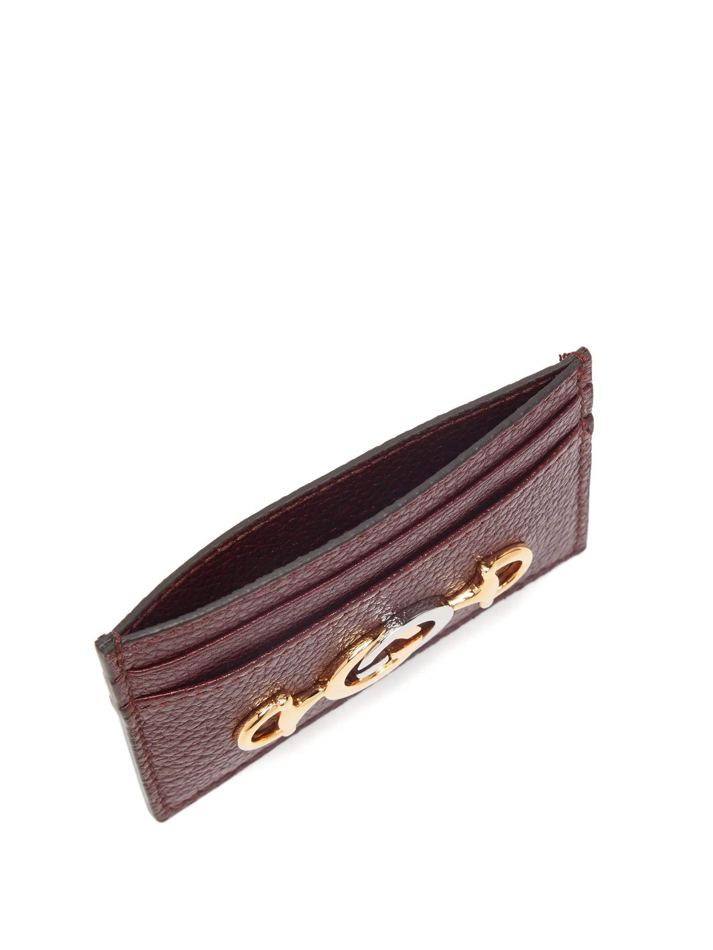 Zumi grained-leather cardholder - 3