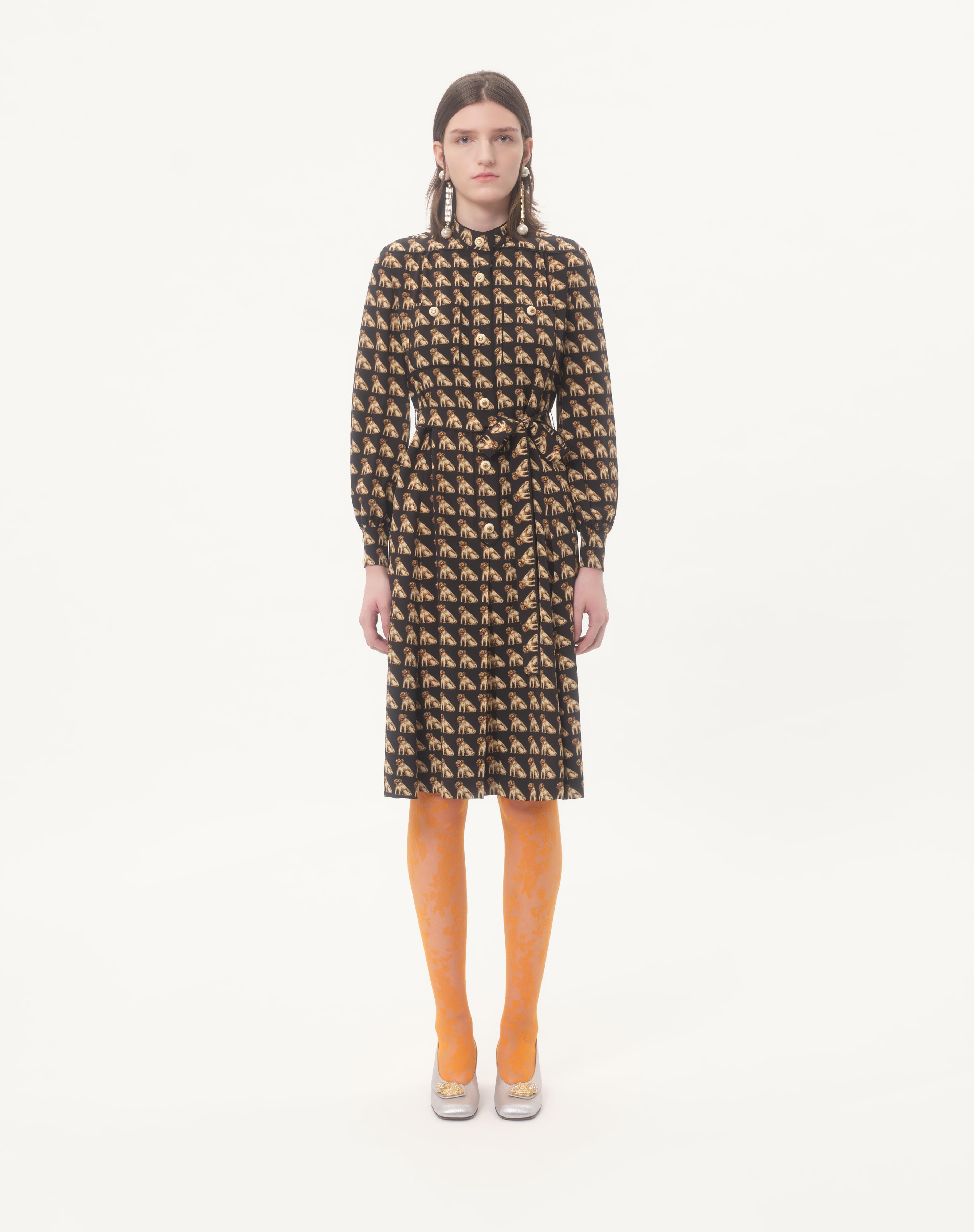 CREPE DE CHINE BLOUSE WITH PETIT CHARLES PRINT - 5