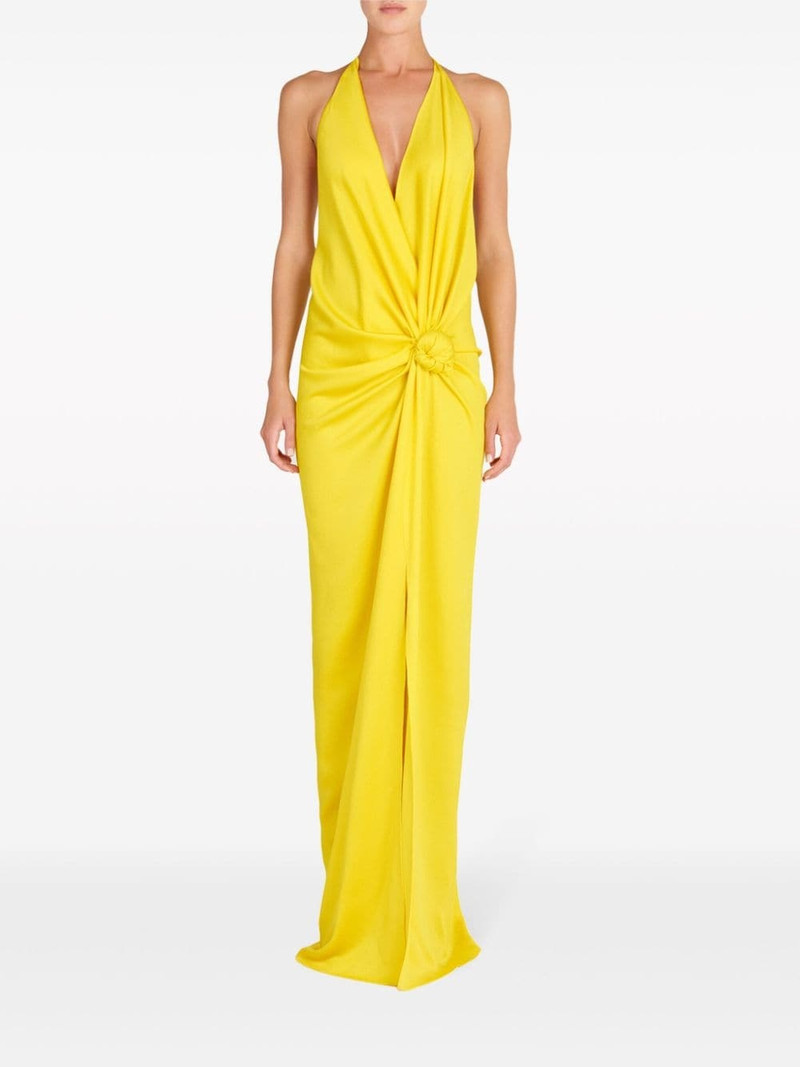 SILVIA TCHERASSI Torgiano knot-detail gown outlook