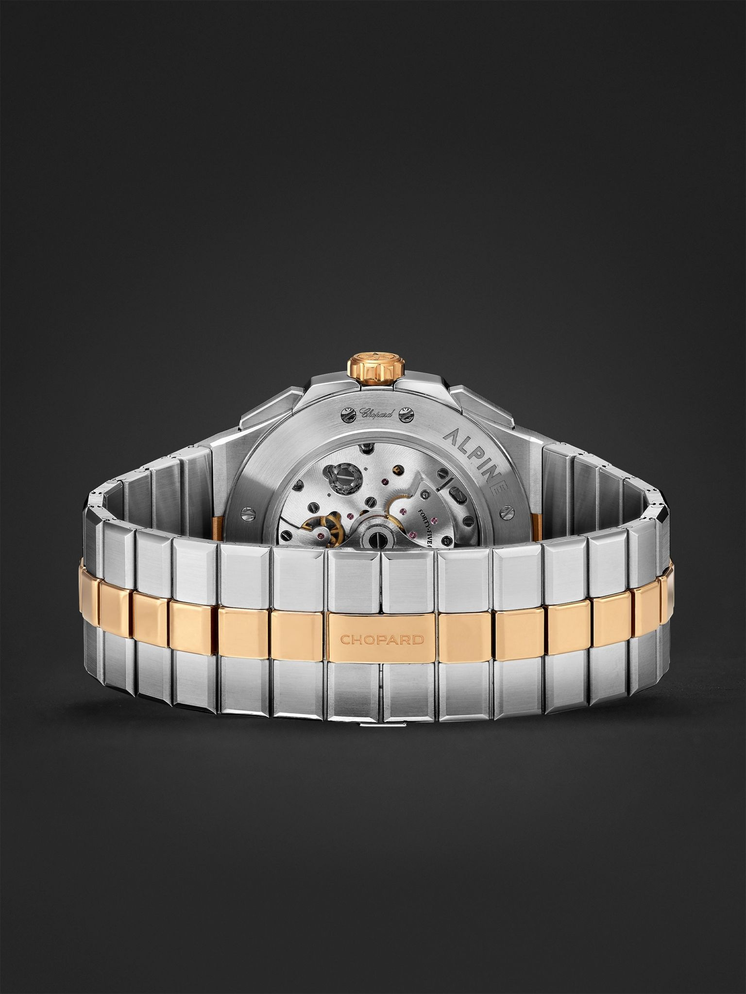 Alpine Eagle XL Chrono Automatic 44mm Lucent Steel and 18-Karat Rose Gold Watch, Ref. No. 298609-600 - 7