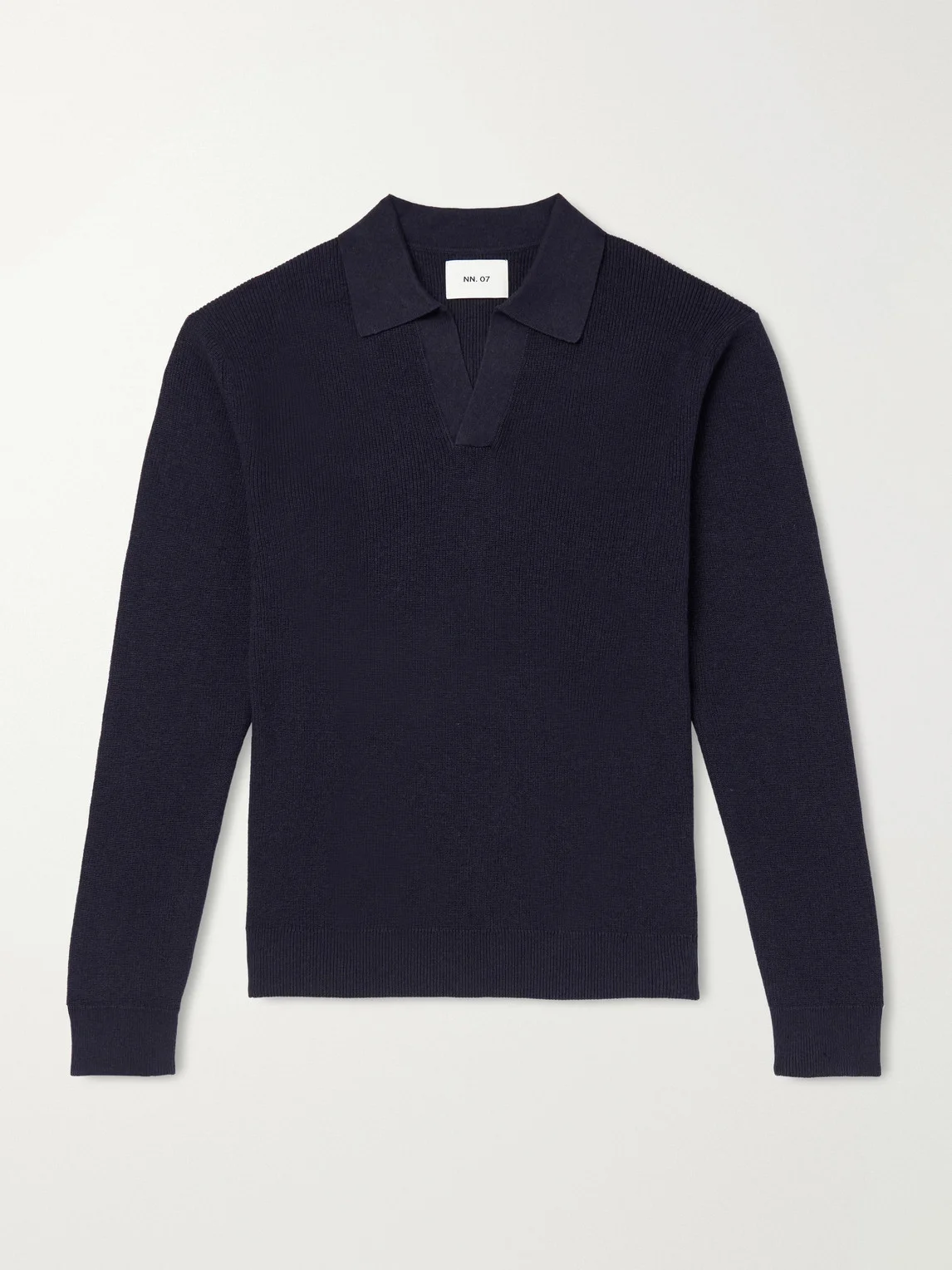 Hope Rib 60060 Organic Cotton and Cashmere-Blend Polo Shirt - 1