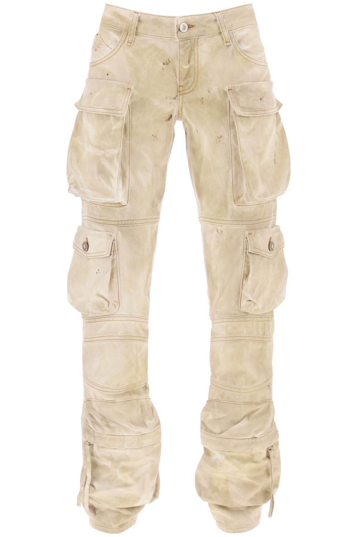 The Attico 'Essie' Cargo Pants With Marble Effect - 1