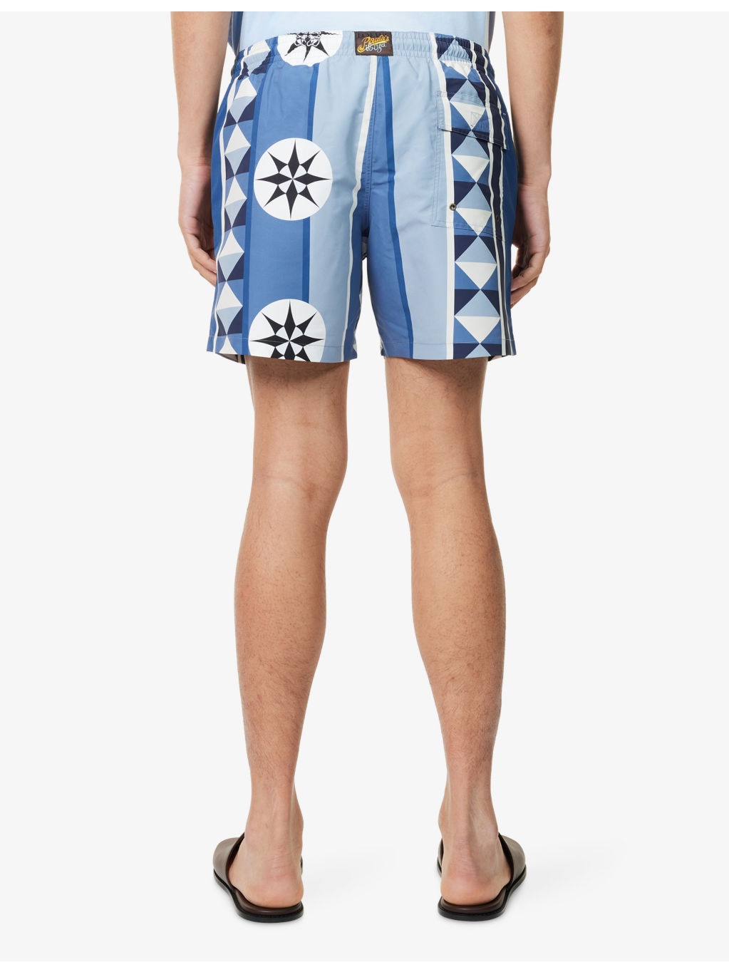 Ibiza Graphic-Pattern Woven Swim Shorts - 4