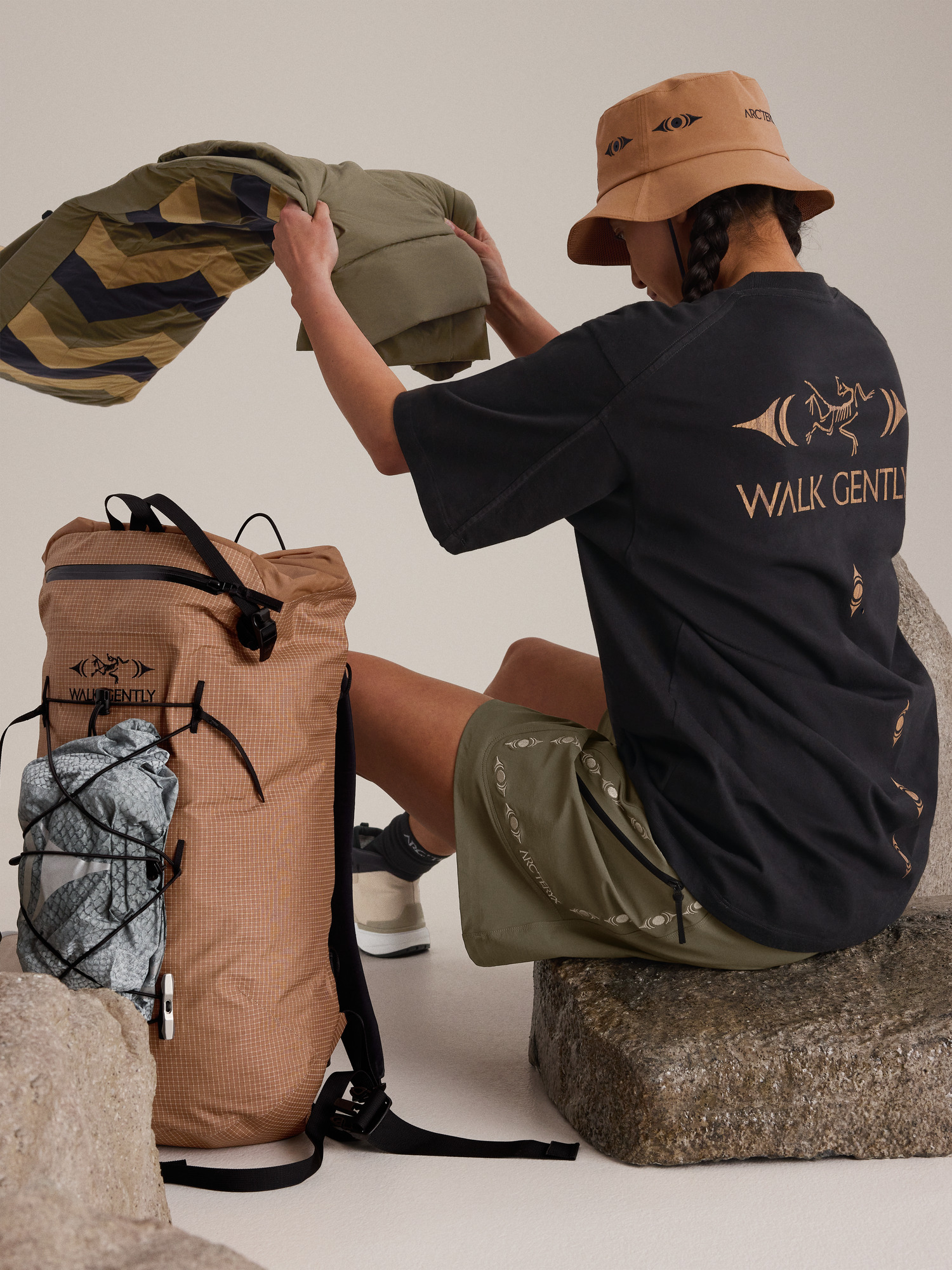 Walk Gently Cotton Cedar Bark Shirt SS - 3