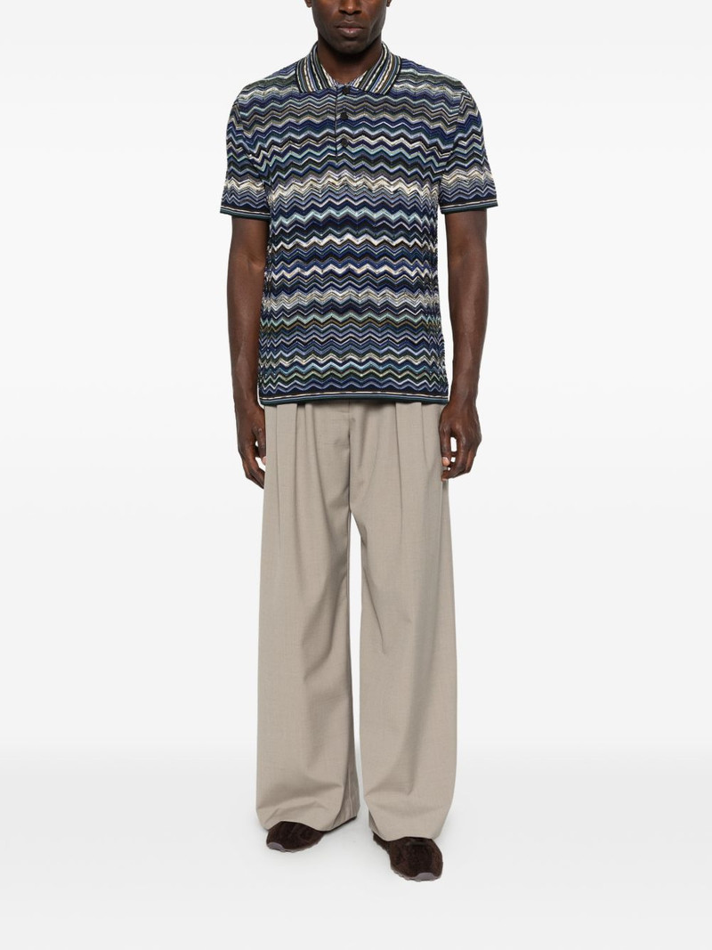 Missoni zigzag-pattern polo shirt outlook
