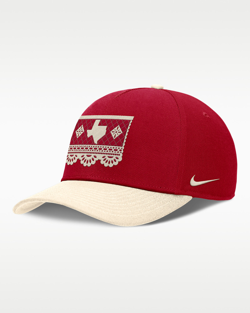Texas Rangers City Connect Rise Men's Nike Dri-FIT MLB A-Frame Adjustable Hat 1