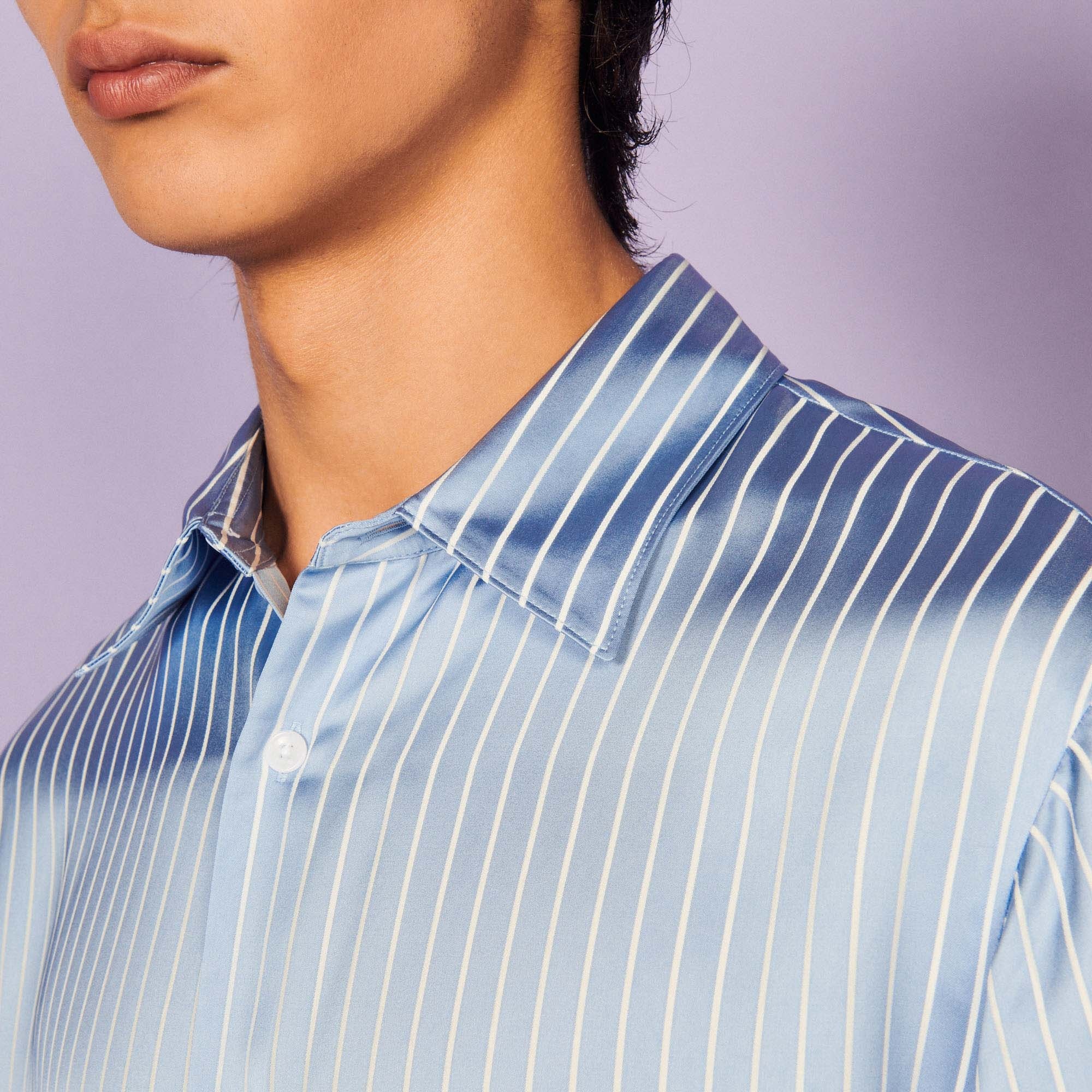 Striped flowing shirt - 5
