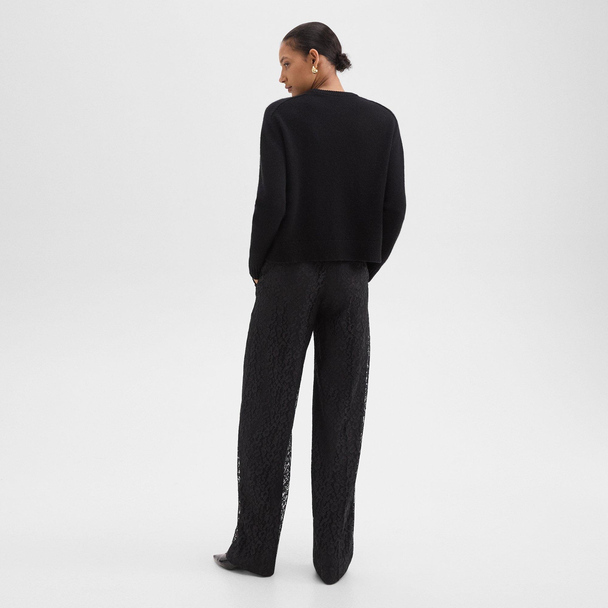 Tailored Pant in Leopard Lace - 4