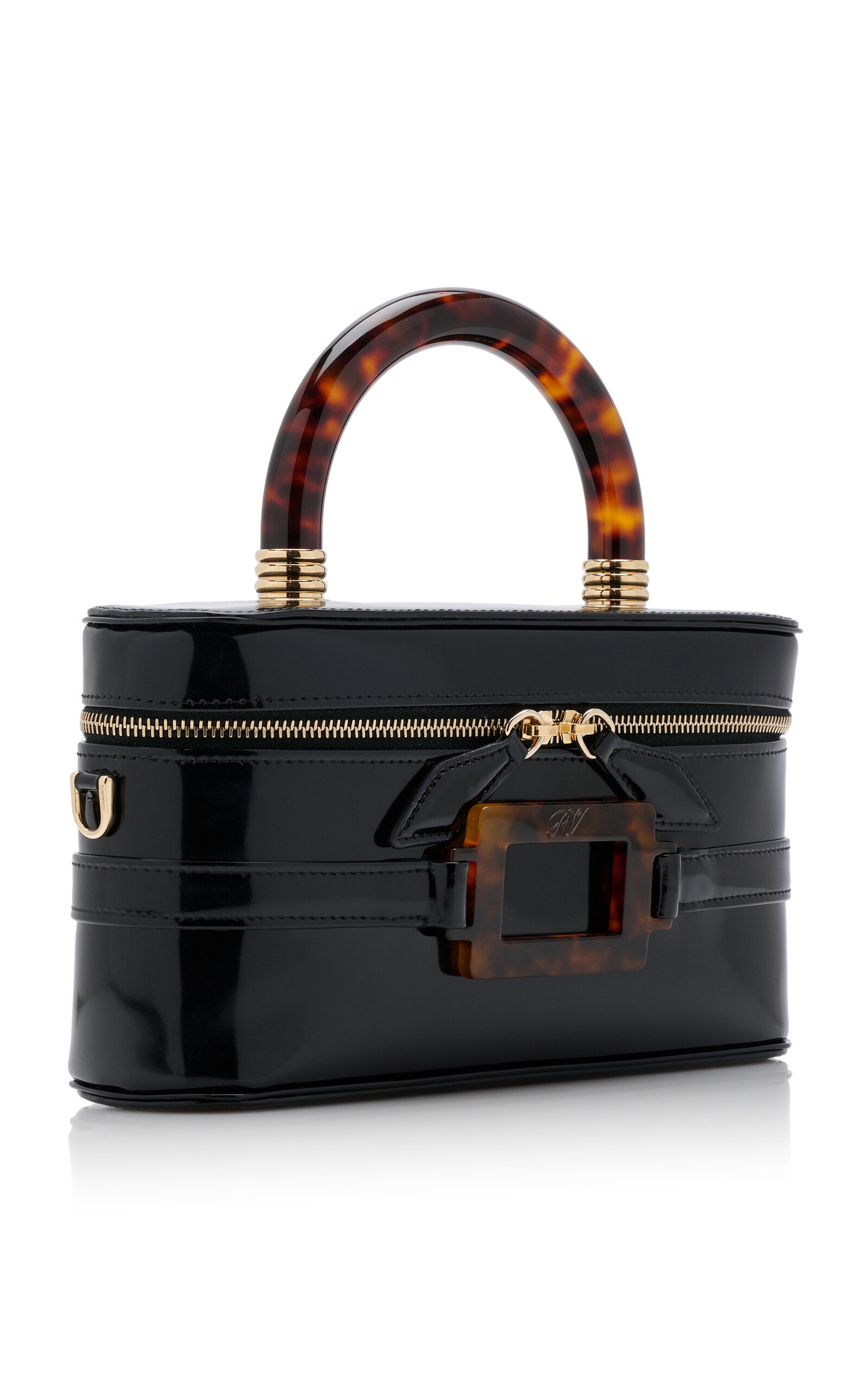 Mini Belle Vivier Leather Vanity Bag black - 5
