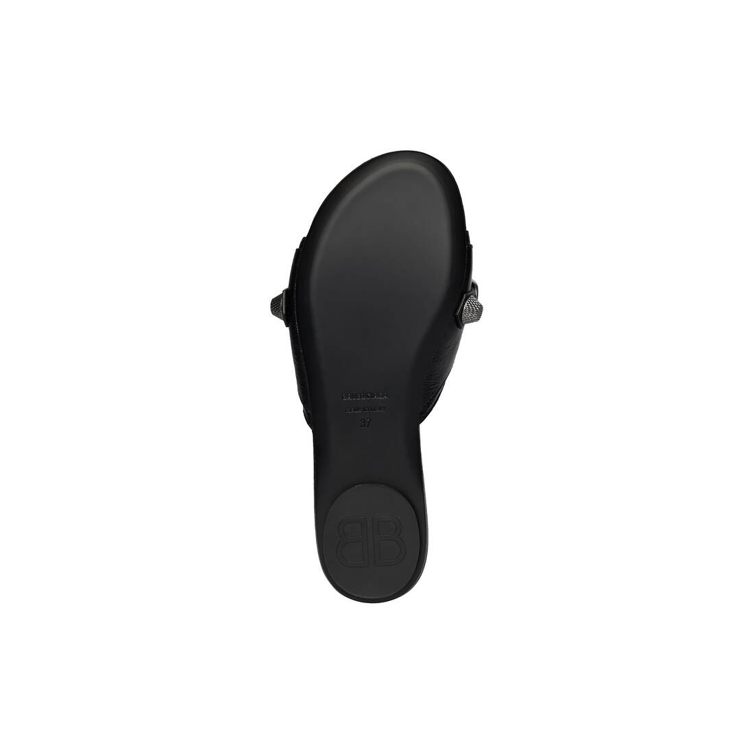 Women's Cagole Sandal in Black - 7