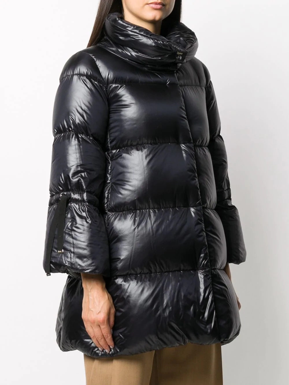 padded mid-length coat - 3