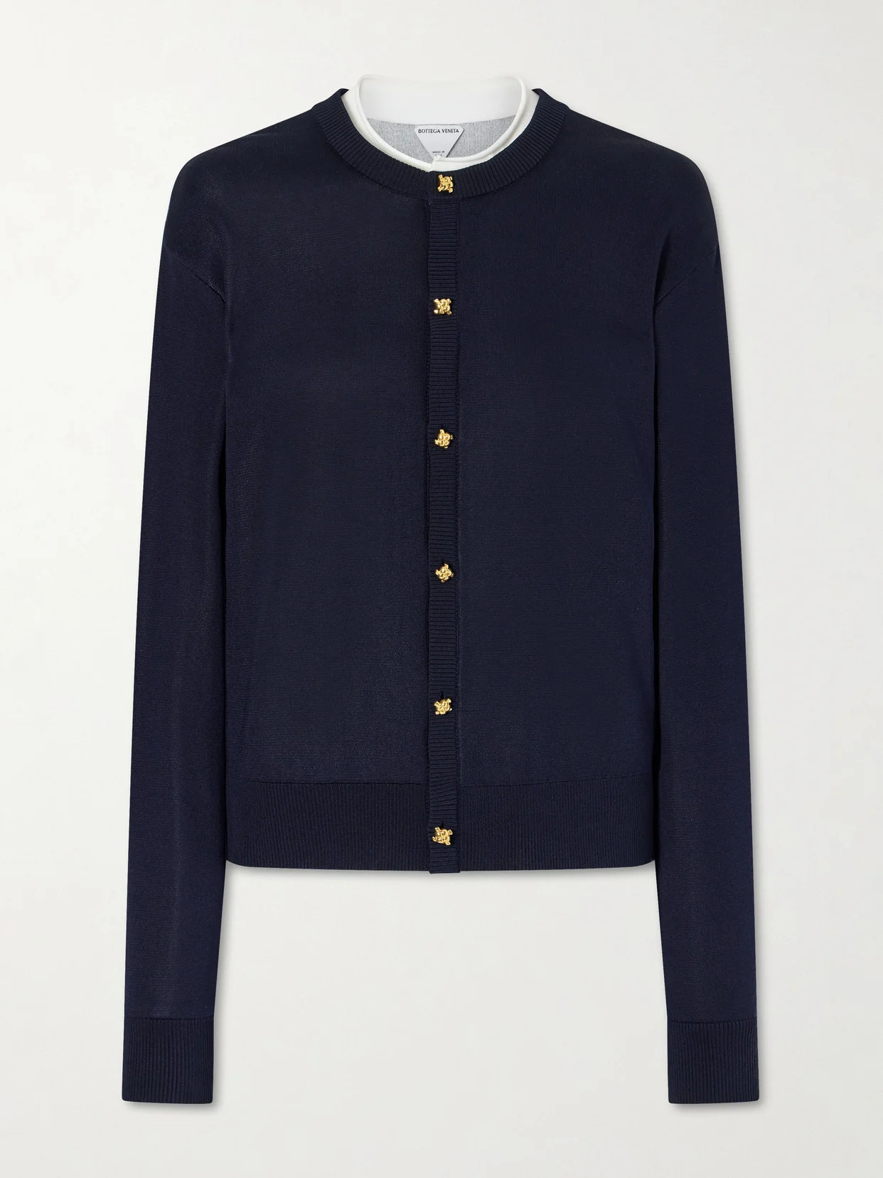 Knitted Silk Cardigan - 1