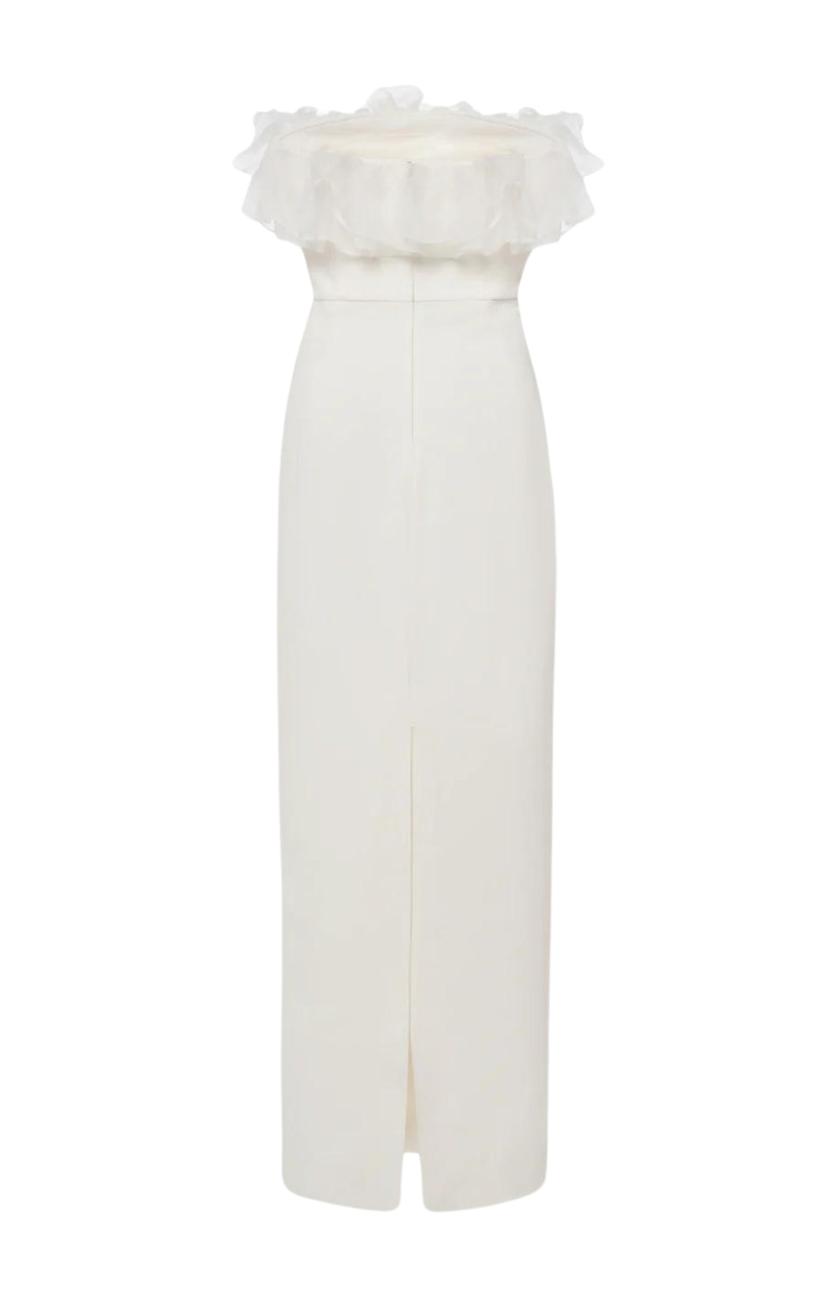Organza-Trim Maxi Dress - 3