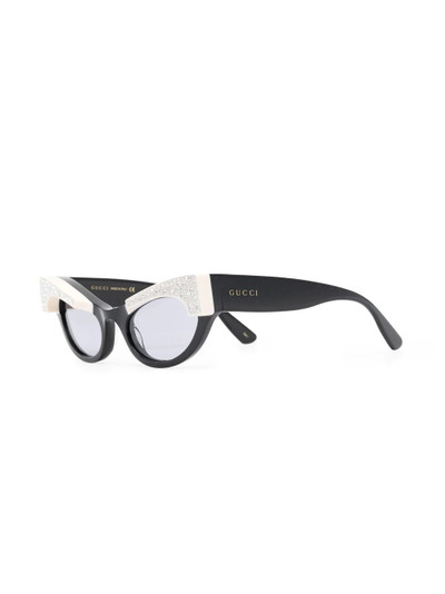 GUCCI cat-eye tinted sunglasses outlook