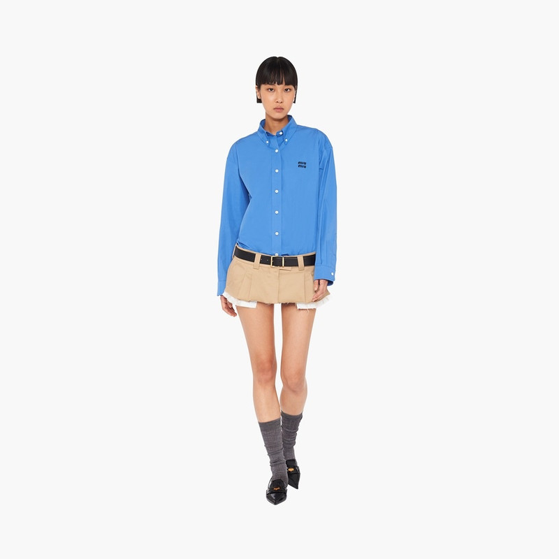 Miu Miu Oversized poplin shirt outlook