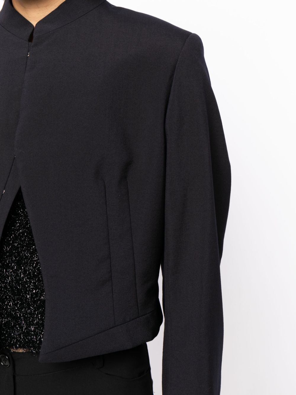 cropped wool jacket - 5