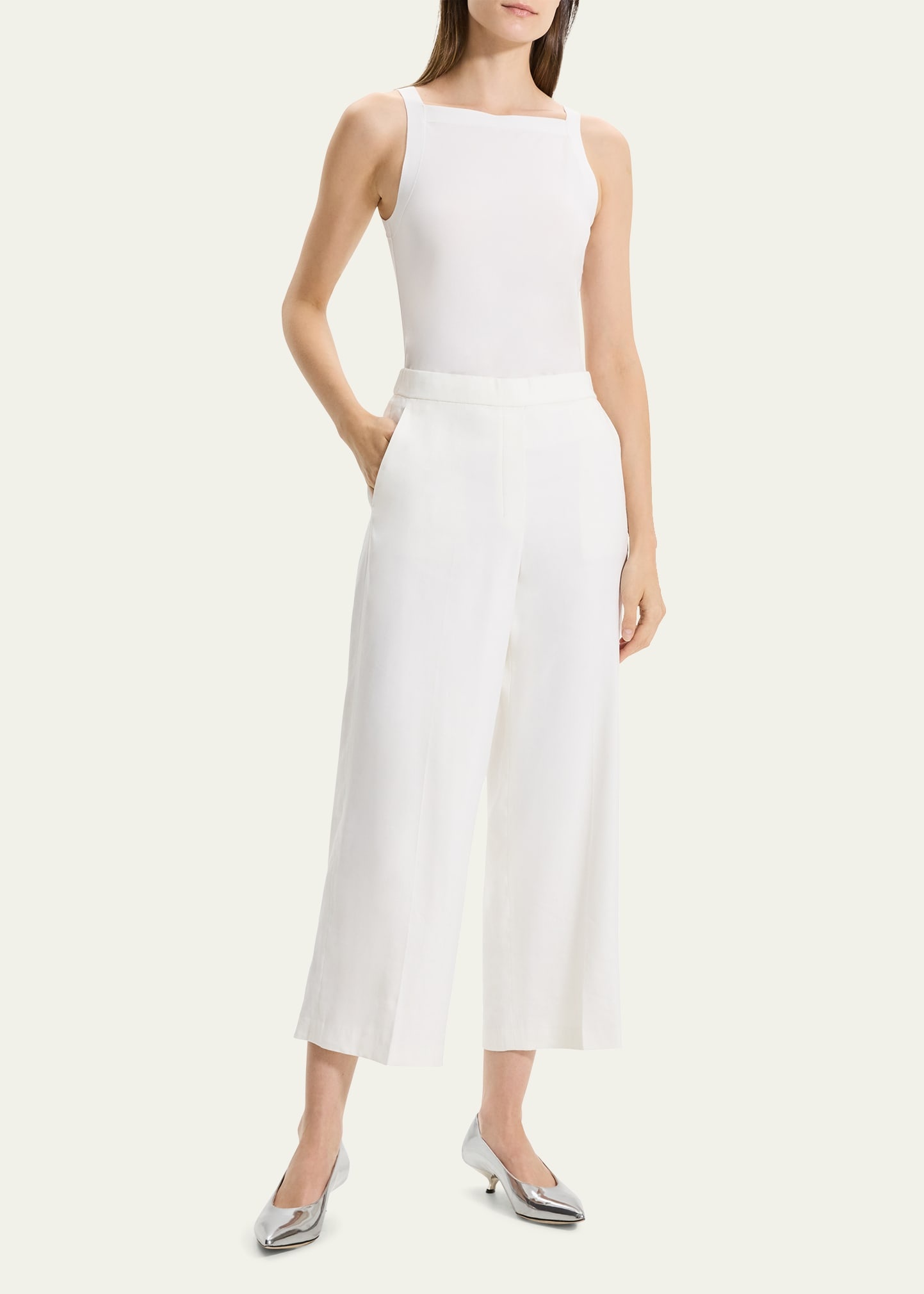 Relaxed Straight-Leg Pull-On Pants - 2