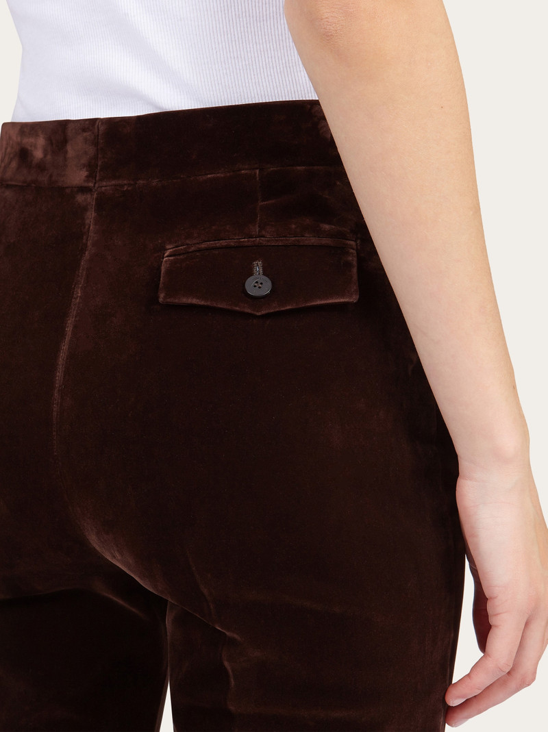 Flock velvet trouser 4