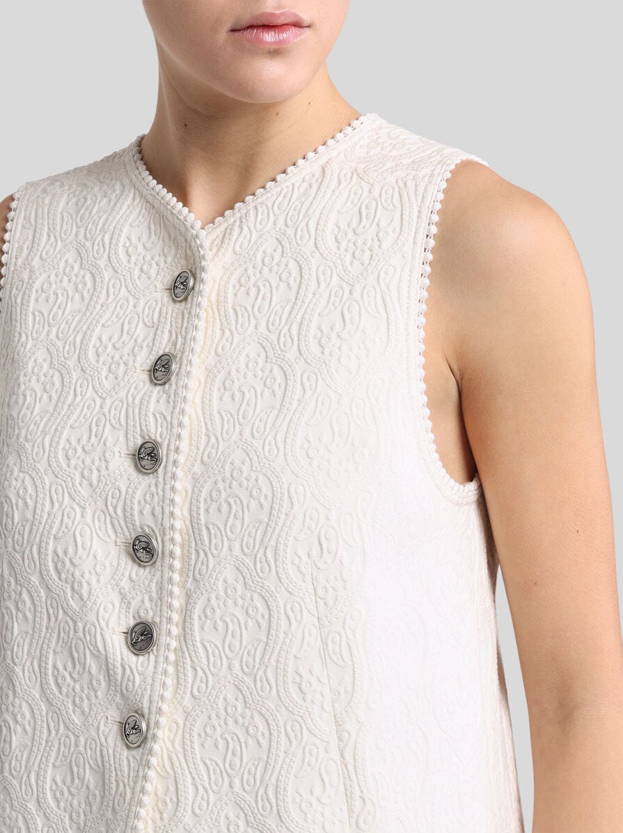 PAISLEY JACQUARD WAISTCOAT - 2